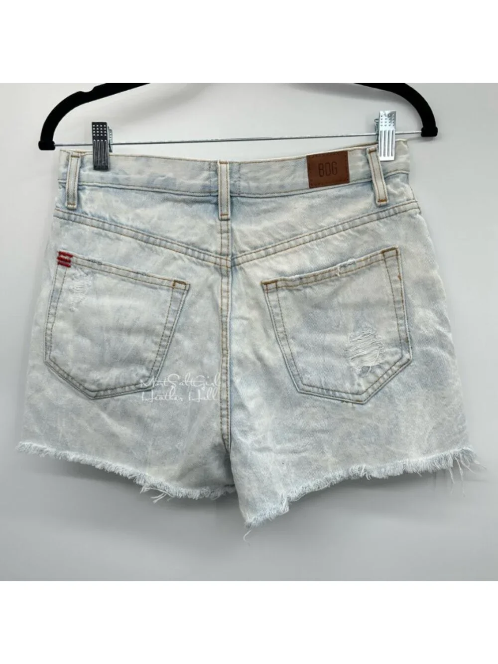 BDG Urban Outfitters Ripped Distressed Girlfriend Ultra High Rise Jean Shorts
